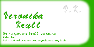 veronika krull business card